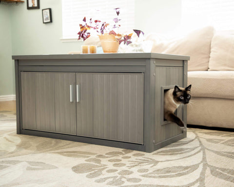 New-Age-Pet-Litter-Loo-Bench-Gray