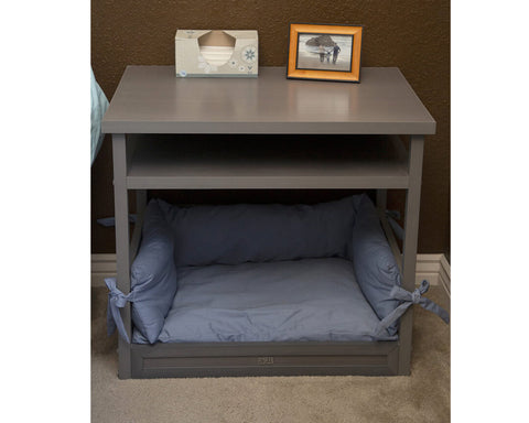 New-Age-Pet-Nightstand-Pet-Bed-Gray