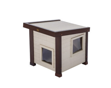 New-Age-Pet-Outdoor-Cat-House-Maple-With-Russet-Trim