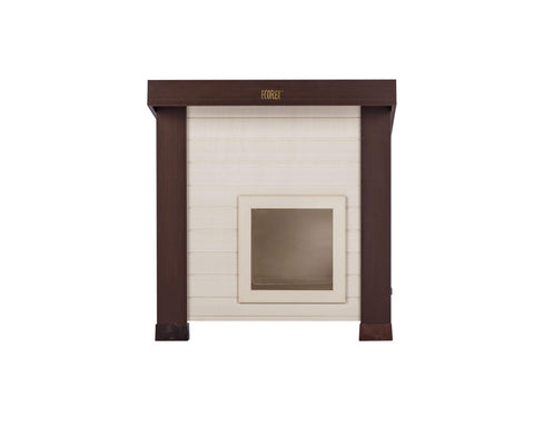 New-Age-Pet-Outdoor-Cat-House-Maple-With-Russet-Trim