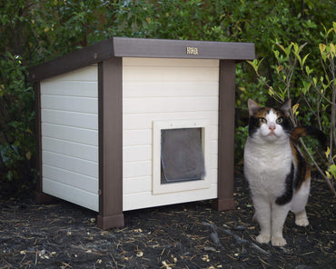 New-Age-Pet-Outdoor-Cat-House-Maple-With-Russet-Trim