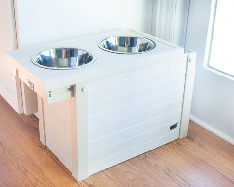 New-Age-Pet-Piedmont-Pet-Diner-XL-Antique-White