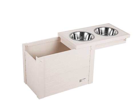 New-Age-Pet-Piedmont-Pet-Diner-XL-Antique-White