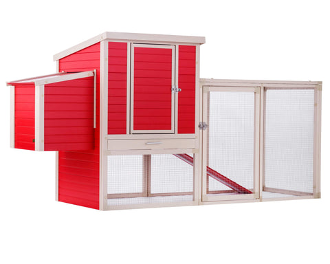 New-Age-Pet-Sonoma-Chicken-Coop-with-Pen-Red-With-Maple
