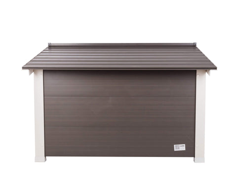 New-Age-Pet-ThermoCore_-Super-Insulated-Dog-House-Gray-With-White-Trim