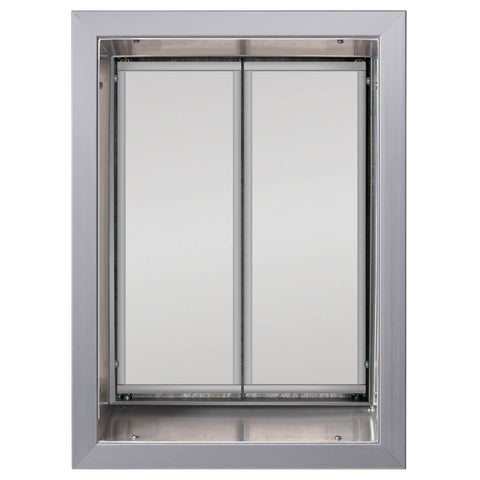 PlexiDor In-Wall Mount Performance Cat & Dog Door in extra large silver