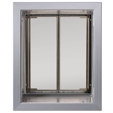 PlexiDor In-Wall Mount Performance Cat & Dog Door in large silver