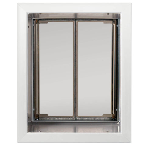 PlexiDor In-Wall Mount Performance Cat & Dog Door in large white