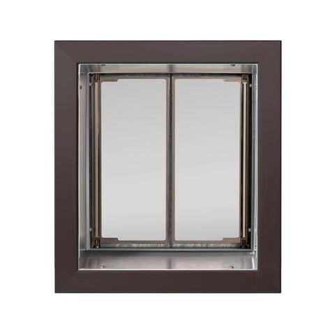 PlexiDor In-Wall Mount Performance Cat & Dog Door in medium bronze