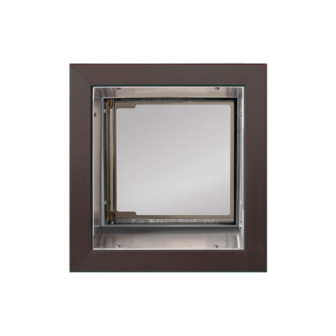 PlexiDor In-Wall Mount Performance Cat & Dog Door in bronze small