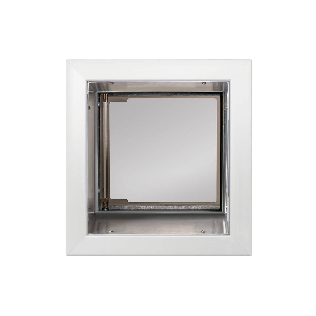 PlexiDor In-Wall Mount Performance Cat & Dog Door in white small