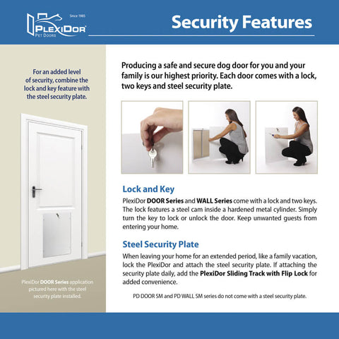 PlexiDor In-Wall Mount Performance Cat door & Dog Door information guide