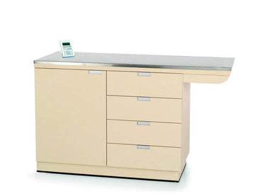 VetLine Veterinary Overhang Exam Table with Scale & Storage