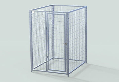 TK Products Pro-Series Single Dog Kennel - Indoor/Outdoor Wire Enclosed Kennel 4x5