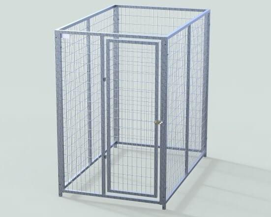 TK Products Single Dog Kennel | Enclosed Indoor & Outdoor – AdeoPets