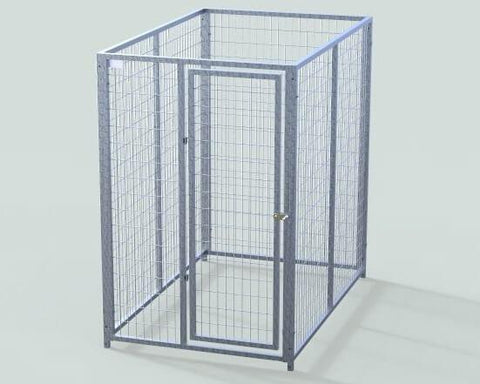 TK Products Pro-Series Single Dog Kennel - Indoor/Outdoor Wire Enclosed Kennel 4x6