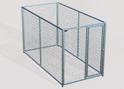 TK Products Pro-Series Single Dog Kennel - Indoor/Outdoor Wire Enclosed Kennel 5x10