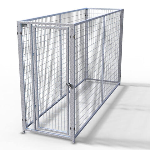 TK Products Pro-Series Single Dog Kennel - Indoor/Outdoor Wire Enclosed Kennel 3'x10'