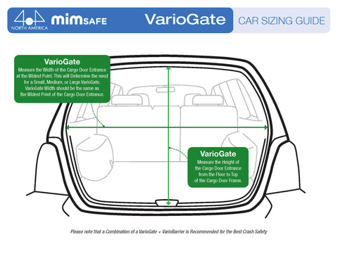 MIM Variogate Dog Cargo Barrier for SUVs and Cars Sizing and Measuring Guide