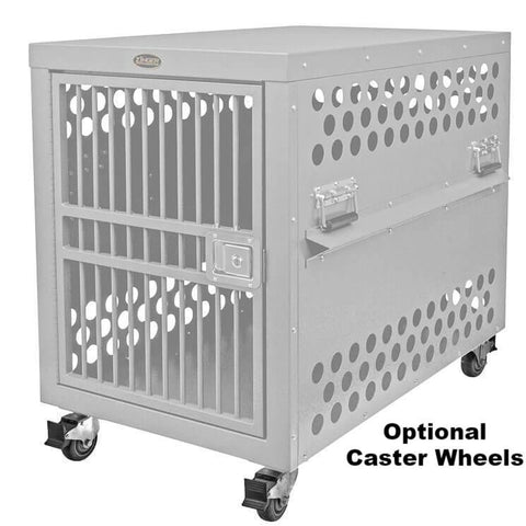 Zinger Deluxe Airline Compliant Aluminum Dog Travel Crate IATA CR 82 crate options wheels