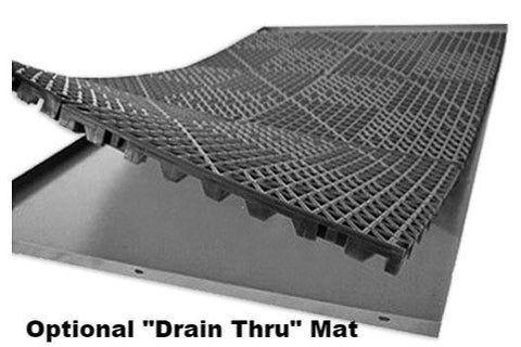 Zinger Deluxe Aluminum Dog Travel Crate drain through mat