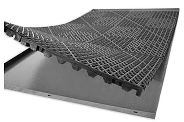Zinger Drain Thru Rubber Flooring Crate Mat 10-AC-DTF-3000