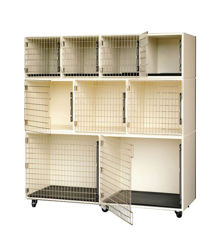 PetLift Veterinary & Grooming 9 Cage Bank