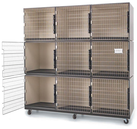 PetLift Veterinary & Grooming 9 Cage Bank