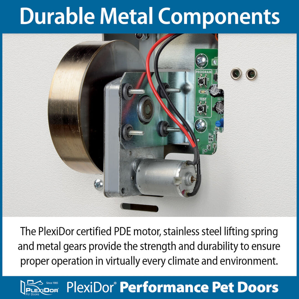 PlexiDor Automatic Wall Mount Electronic Cat & Dog Door with RFID Chip