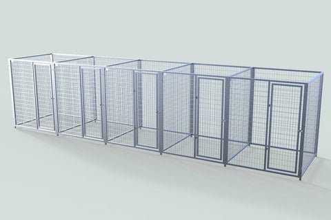 TK Products Pro-Series Enclosed Multi-Dog Kennel - Indoor/Outdoor Wire Kennel