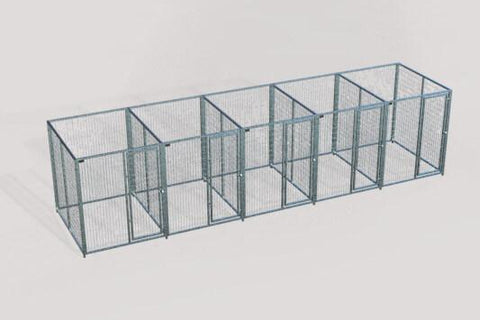 TK Products Pro-Series Enclosed Multi-Dog Kennel - Indoor/Outdoor Wire Kennel