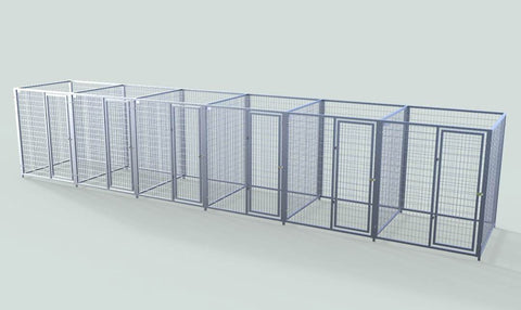 TK Products Pro-Series Enclosed Multi-Dog Kennel - Indoor/Outdoor Wire Kennel