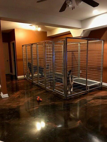 TK Products Pro-Series Enclosed Multi-Dog Kennel - Indoor/Outdoor Wire Kennel