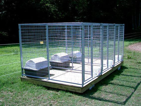 TK Products Pro-Series Enclosed Multi-Dog Kennel - Indoor/Outdoor Wire Kennel