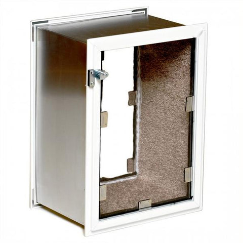 Hale Pet Door Wall Mounted Secure Dog and Cat Door white color