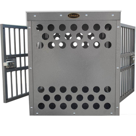 Zinger Deluxe Side/Side Entry Aluminum Dog Travel Crate
